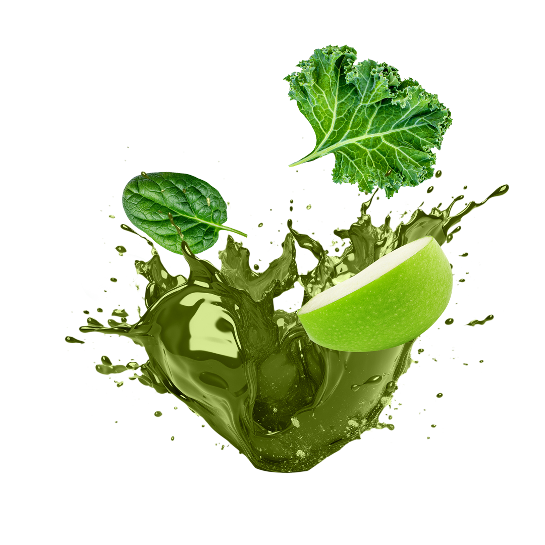 Juice splash with fruit