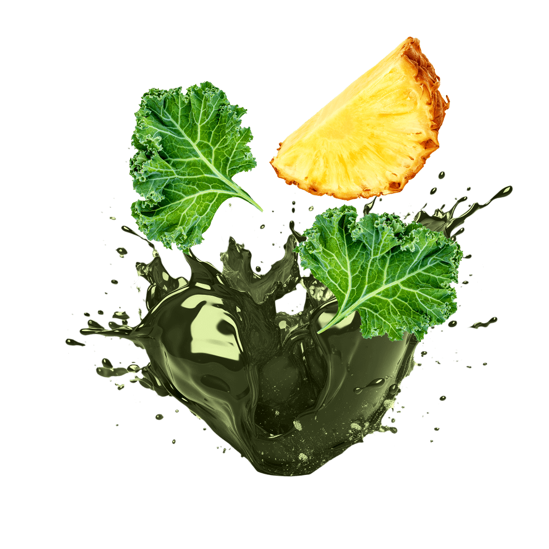 Juice splash with fruit