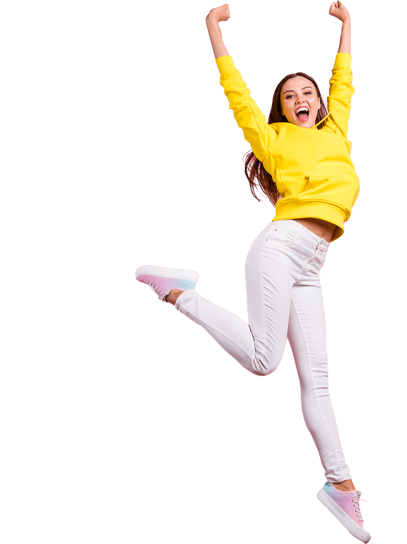 Woman jumping